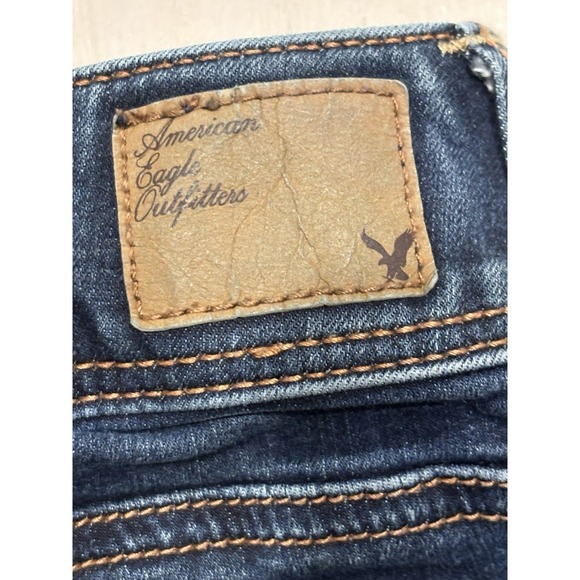 American Eagle Womens Skinny Jeans Size 2 Dark Wash Stretch Denim - Picture 4 of 11
